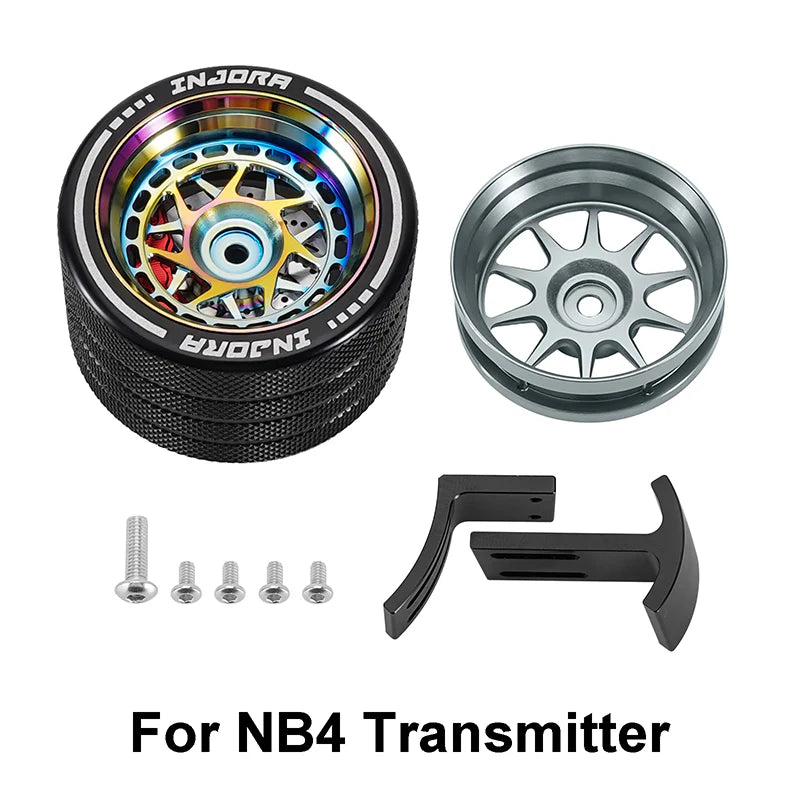 NB4-01 Injora Aluminum Steering Wheel for NB4 Transmitter