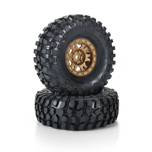 1/10 Limited Edition BFG Krawler T/A KX G8 1.9" Crawler Tires Mounted 12mm Bronze Impulse (2) PRO1013615