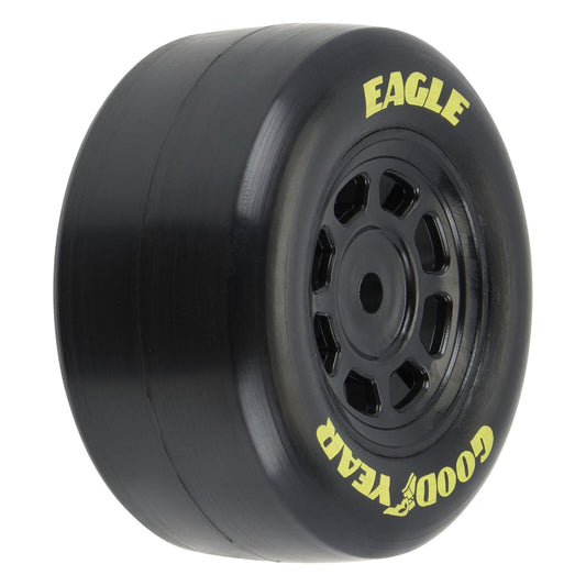 PRO1025910 Pro-Line Racing 1/12 Goodyear Eagle Truck/Retro Tire F/R MTD Blk Wheels (4): NASCAR