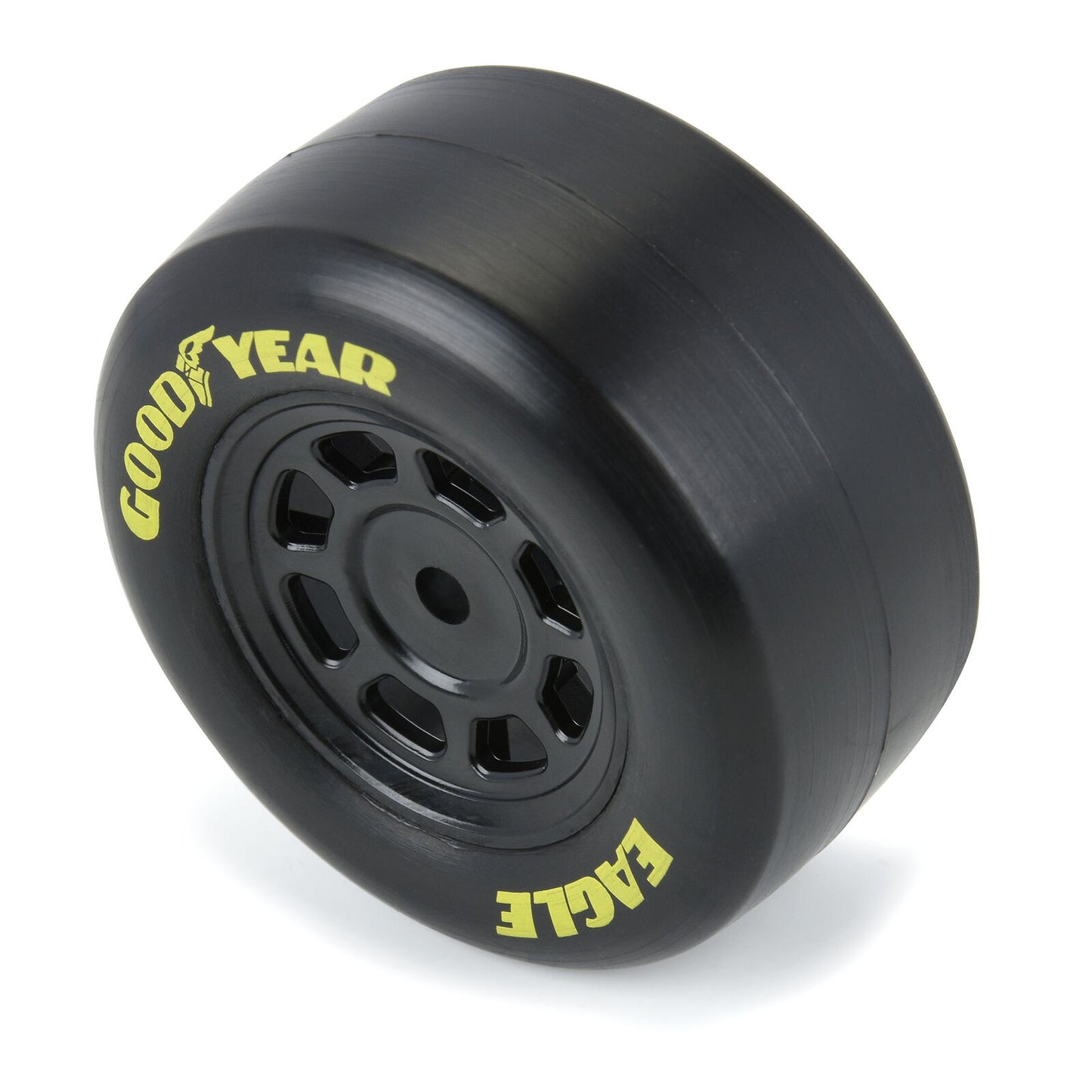 PRO1025910 Pro-Line Racing 1/12 Goodyear Eagle Truck/Retro Tire F/R MTD Blk Wheels (4): NASCAR