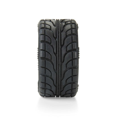 Avenger F/R Street Tire Mounted on Overdrive Gray Wheel 8mm Hex for Losi Race Car - PRO1030810
