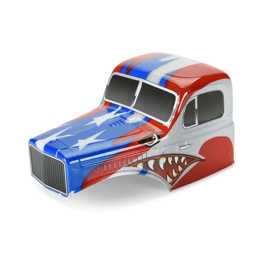 1/10 Limited Edition Pre-Cut/Pre-Painted Comp Wagon Cab-Only Body 12.3" (313mm) Wheelbase Crawlers, Stars and Stripes PRO360622