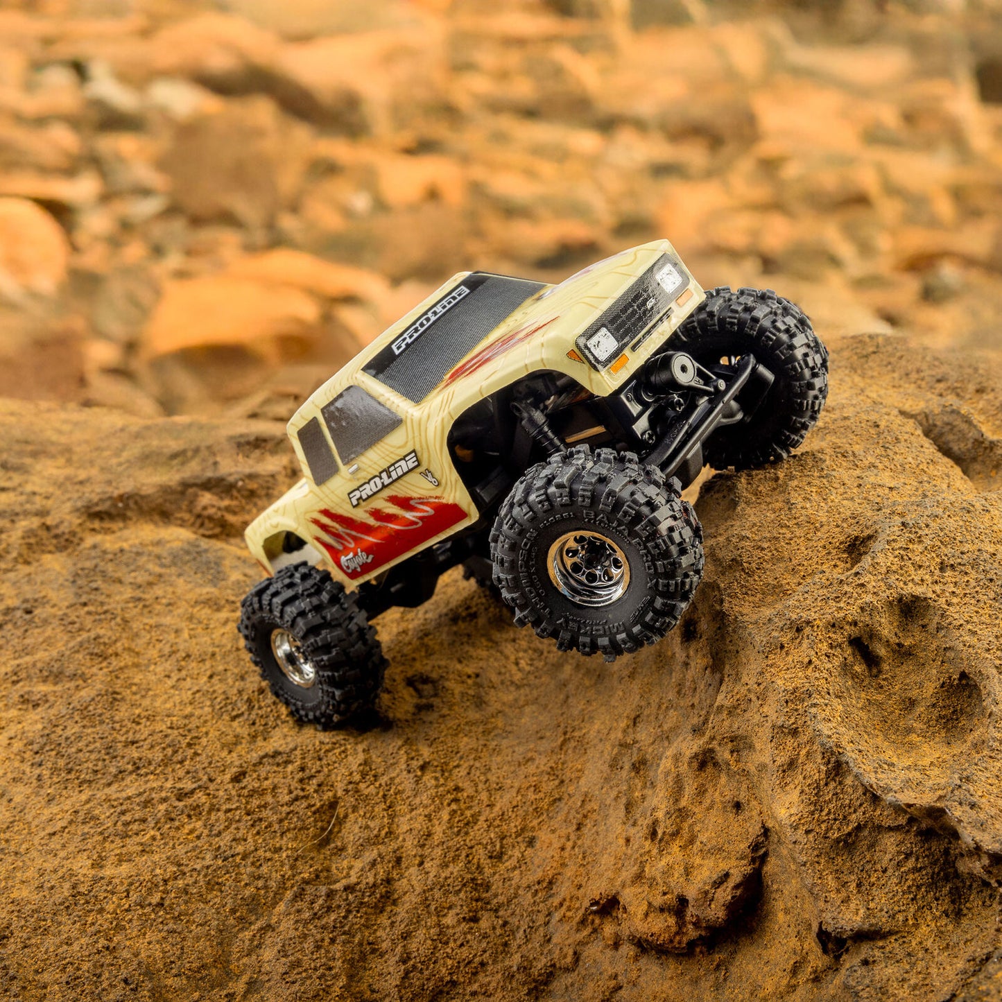 Pro-Line Axial SCX30 1/30 Coyote High Performance Pre-Trimmed & Pre-Painted Body (Tan Topo) (Limited Edition) - PRO369421