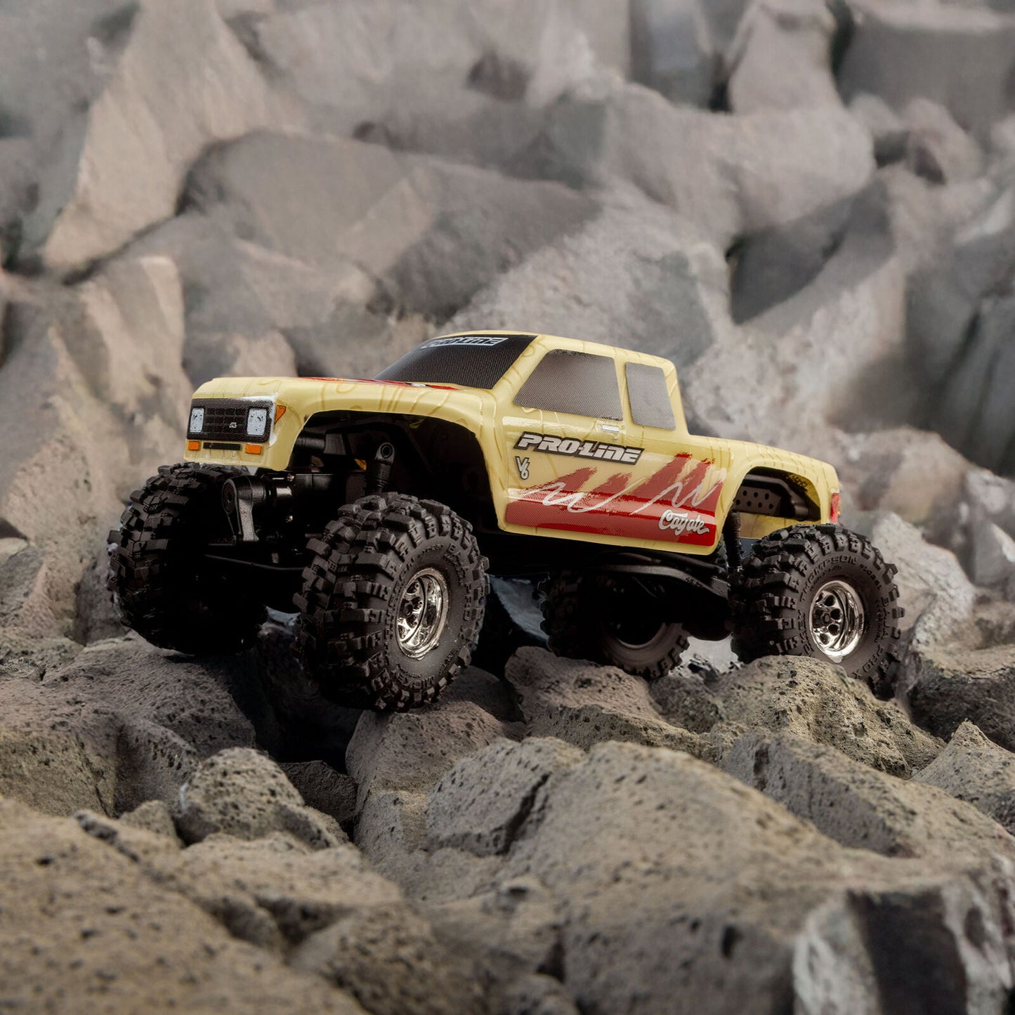 Pro-Line Axial SCX30 1/30 Coyote High Performance Pre-Trimmed & Pre-Painted Body (Tan Topo) (Limited Edition) - PRO369421