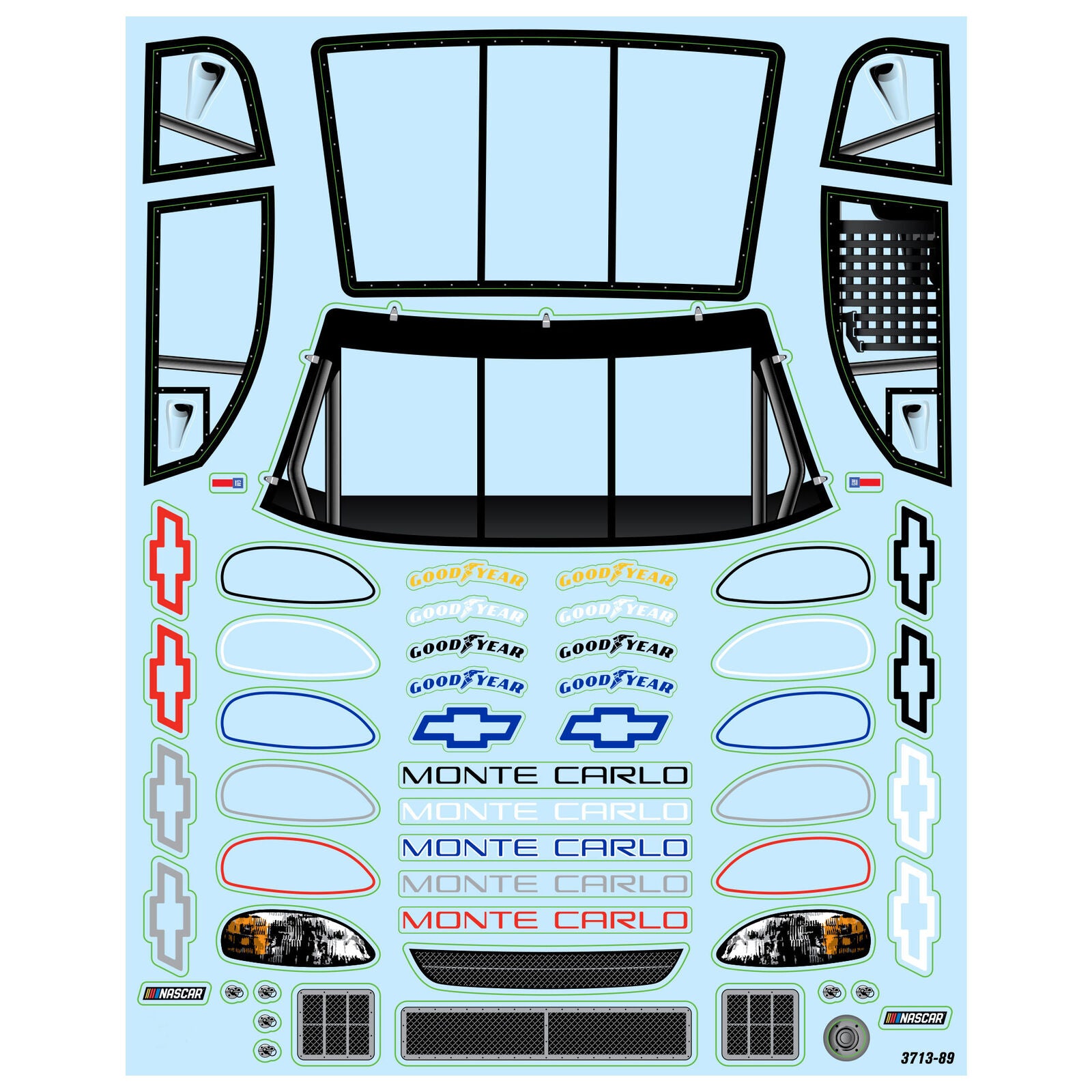 PRO371317 Pro-Line 1/12 Pre-Cut 1996 Chevy Monte Carlo Clear Body