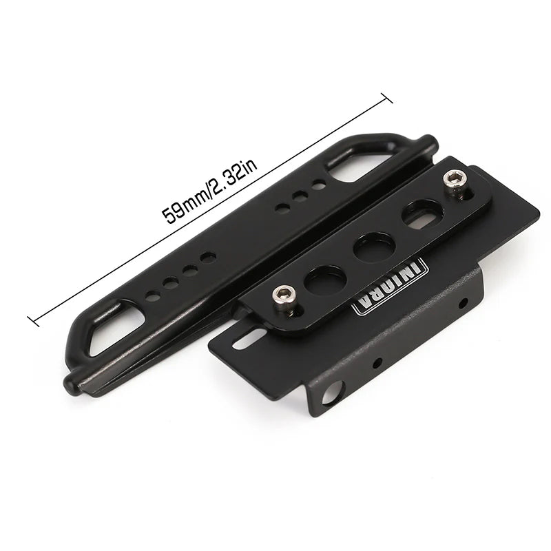 SCX24-80BK INJORA 2PCS Metal Rock Sliders Side Pedal for Axial SCX24 Jeep Wrangler Deadbolt Bronco