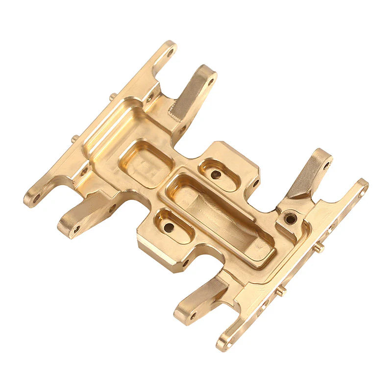 SCX24-12GD INJORA Brass Skid Plate Gearbox Transmission Mount for Axial SCX24