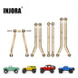 SCX24-126 INJORA 8PCS 37g Heavy Brass High Clearance Chassis 4 Links Set for SCX24 C10 JLU Bronco Base Camp