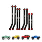 SCX24-71BK INJORA 8PCS Aluminum High Clearance 4 Links Set for SCX24 C10 JLU Bronco Base Camp