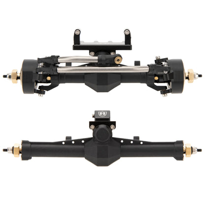 SCX24-01-KY1569 MEUS Racing Plastic Nylon Isokinetic 3-Section CVD Front Rear Axles Maximum Steering Angle 52° +5MM for SCX24 Deadbolt C10 JLU Gladiator Bronco - Front & Rear axles