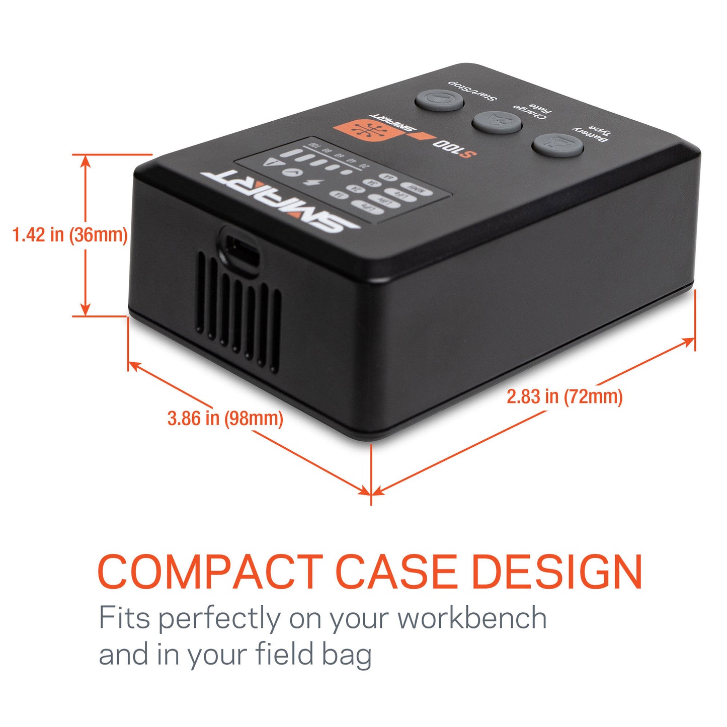 Smart Charger S100 1x100W USB-C Smart Charger, 65W USB-C GaN Power Block Combo - SPMXC2090P