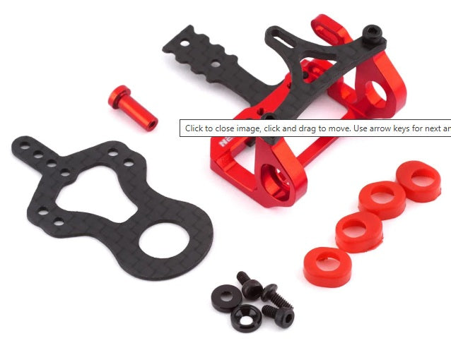 NX-227 NEXX Racing Mini-Z 2WD 90_94mm MM Alu 7075 Round Motor Mount (RED)