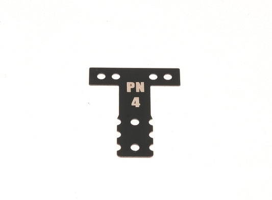 MR3074K PN Racing Mini-Z MR03/MR04 MM Spring Steel T-Plate #4 (Black)