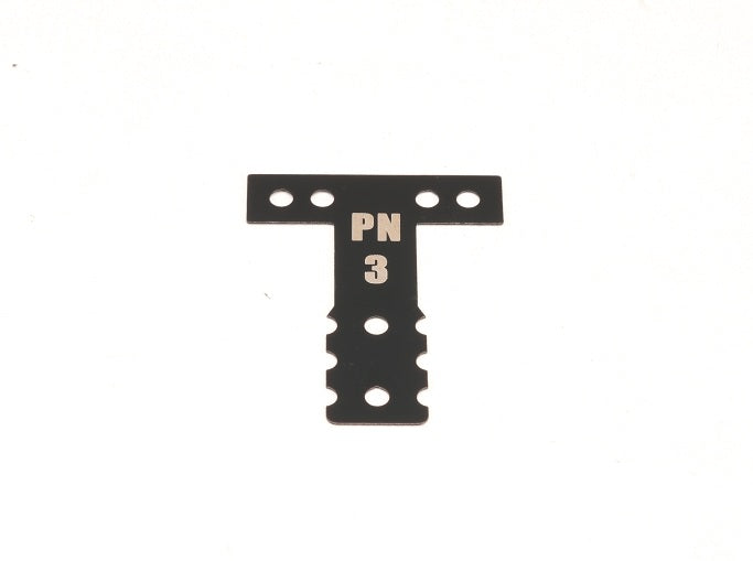 MR3073K PN Racing Mini-Z MR03/MR04 MM Spring Steel T-Plate #3 (Black)