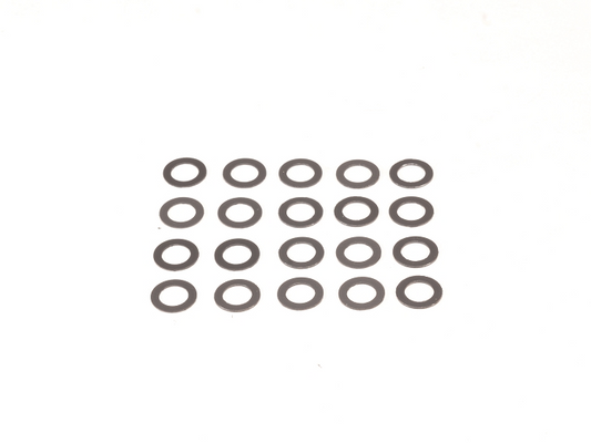 PN Racing Graphite Nylon Shims 4.1x6.5x0.3mm (20pcs) - 741603