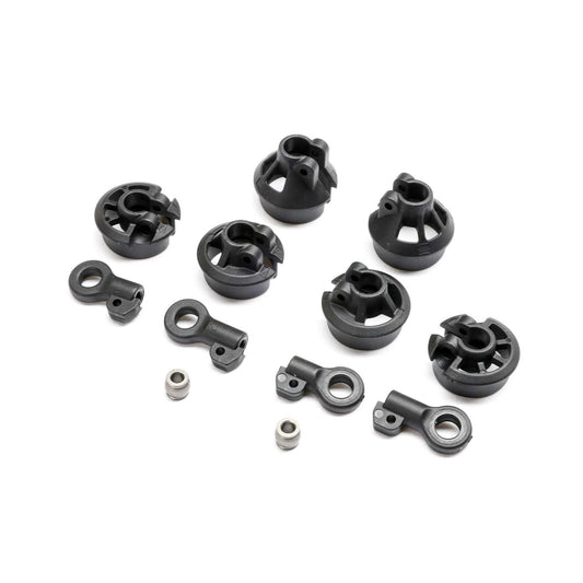 TLR-1119 Team Losi Racing Spring Cups, Shock Ends, 13mm: 22X