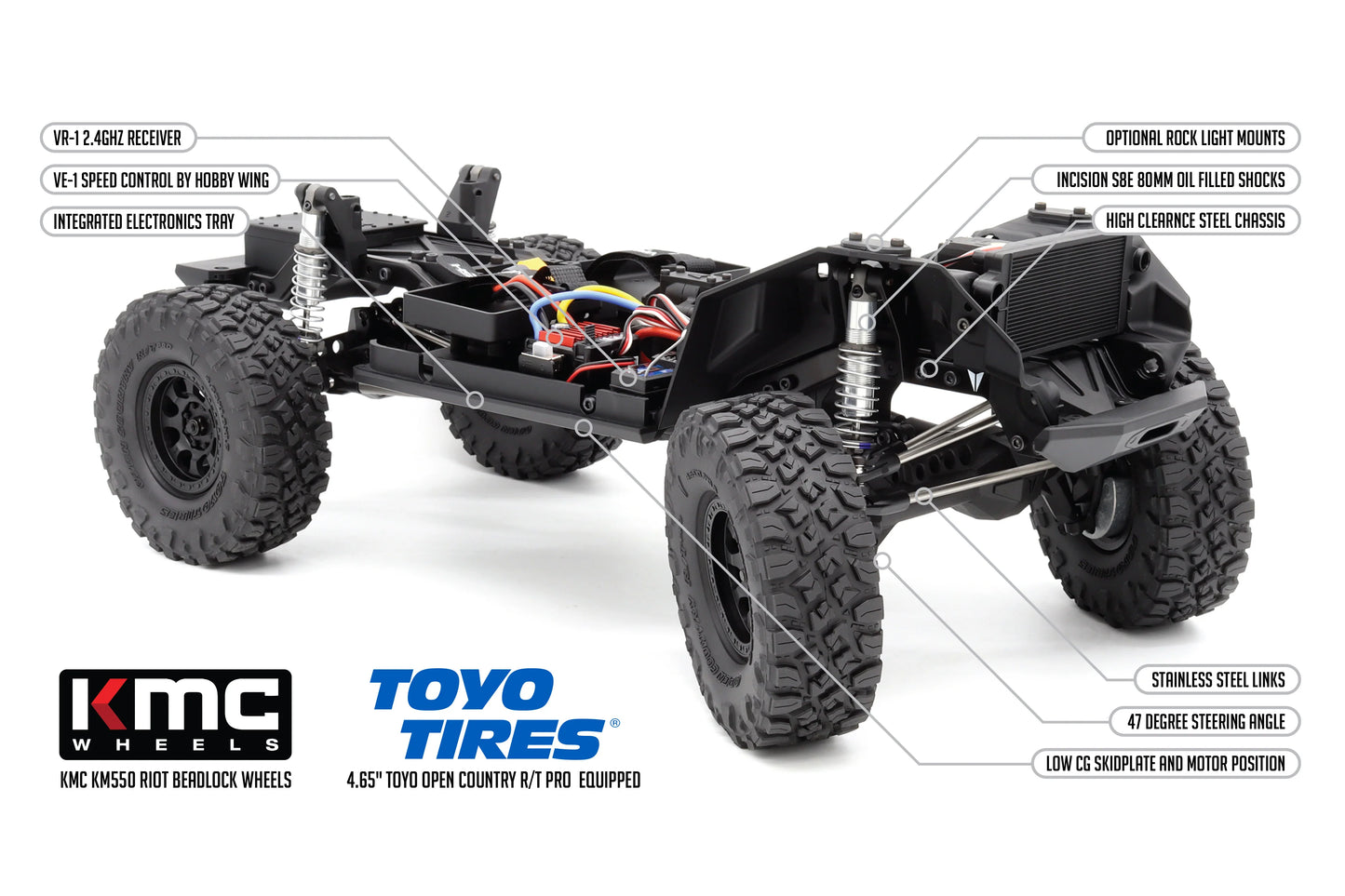 Vanquish Products VS4-10 Phoenix Portal 1/10 RTR Brushed Rock Crawler (Toyo Edition) w/2.4GHz Radio - VPS09025