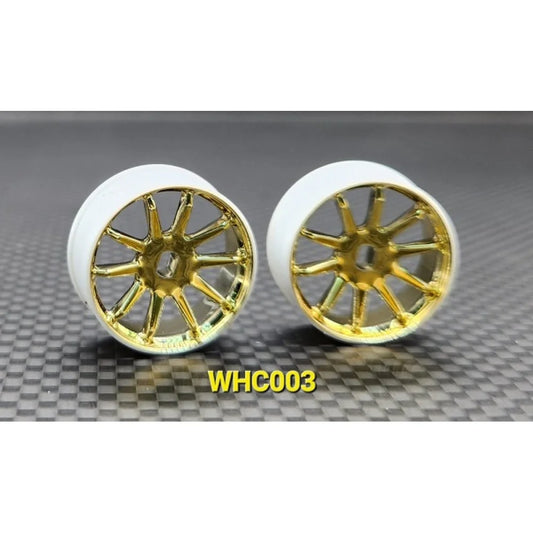 WHC003-0-G 4WD R10 Machine Cutted Chrome Rim (N 0)