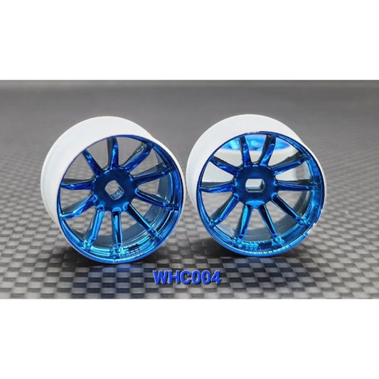 WHC004-0-B 4WD R10 Machine Cutted Chrome Rim (W 0)