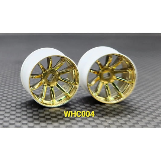 WHC004-0-G 4WD R10 Machine Cutted Chrome Rim (W 0)