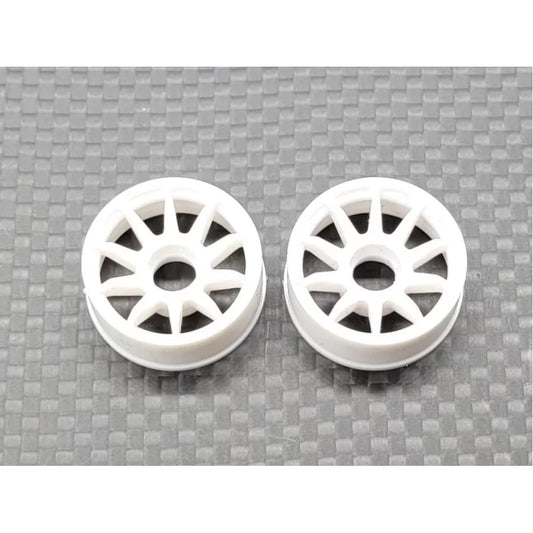 WHC007-1 GL Racing White RWD Rims (N-1)
