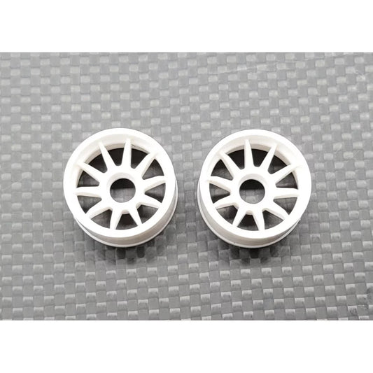WHC008-2 GL Racing White RWD Rims (W-2)