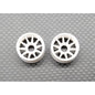 WHC008-2 GL Racing White RWD Rims (W-2)