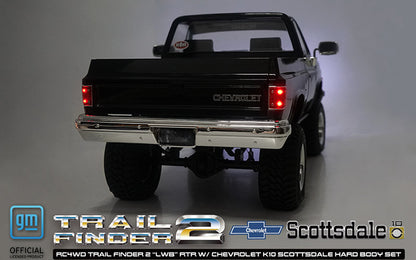 RC4WD Trail Finder 2 "LWB" RTR W/ Chevrolet K10 Scottsdale Hard Body Set (Black) w/2.4GHz Transmitter - Z-RTR0067