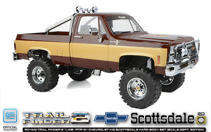 RC4WD Trail Finder 2 "LWB" 1/10 RTR 4WD Scale Truck w/Chevrolet K10 Scottsdale Hard Body (Scale Dept. Edition) w/2.4GHz Transmitter - ZRTR0071