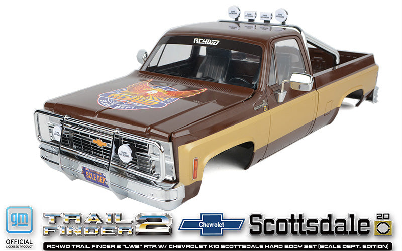 RC4WD Trail Finder 2 "LWB" 1/10 RTR 4WD Scale Truck w/Chevrolet K10 Scottsdale Hard Body (Scale Dept. Edition) w/2.4GHz Transmitter - ZRTR0071
