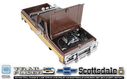 RC4WD Trail Finder 2 "LWB" 1/10 RTR 4WD Scale Truck w/Chevrolet K10 Scottsdale Hard Body (Scale Dept. Edition) w/2.4GHz Transmitter - ZRTR0071