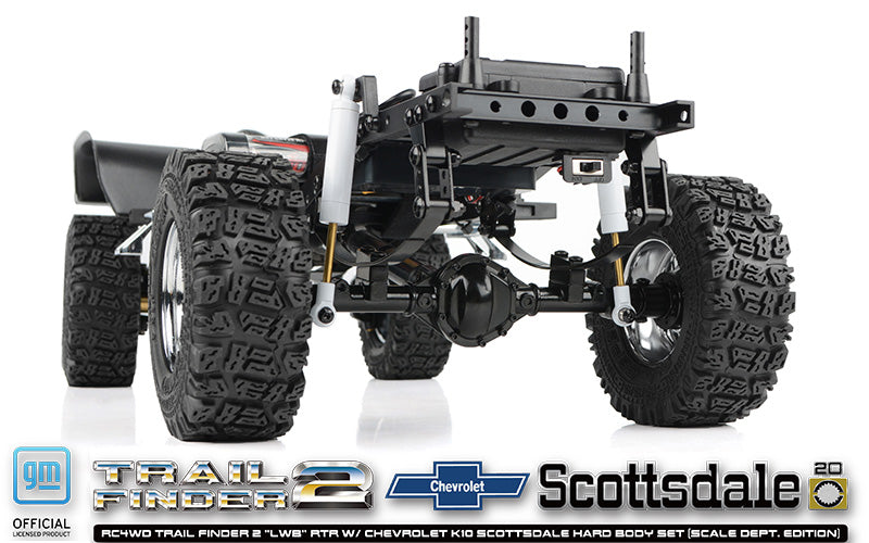 RC4WD Trail Finder 2 "LWB" 1/10 RTR 4WD Scale Truck w/Chevrolet K10 Scottsdale Hard Body (Scale Dept. Edition) w/2.4GHz Transmitter - ZRTR0071