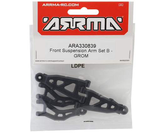 Arrma Front Suspension Arm Set B- Grom - ARA330839