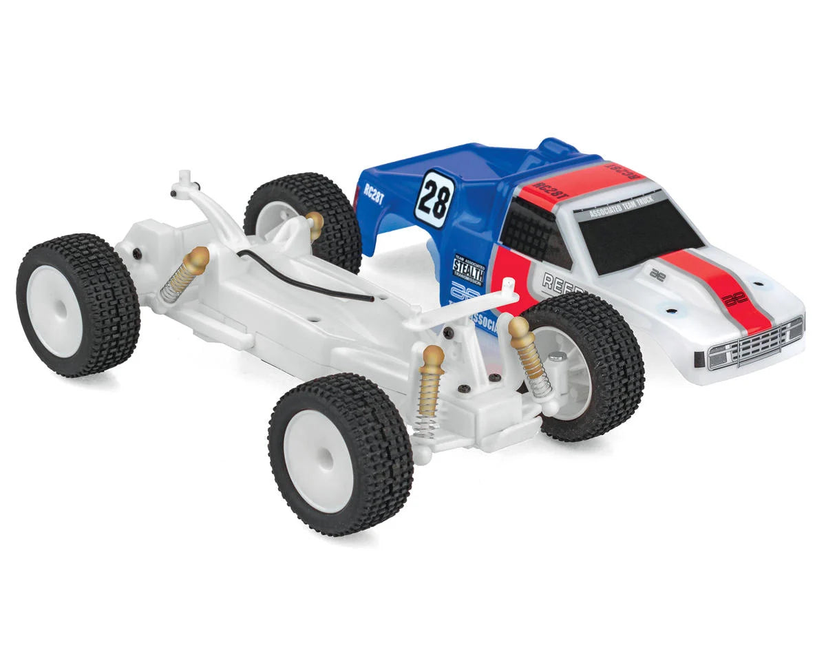 TA RC28T Zoom 1/28 RTR 2WD Micro RC10T Truck w/2.4GHz Radio, Integrated Battery & USB-C Cable - 20167