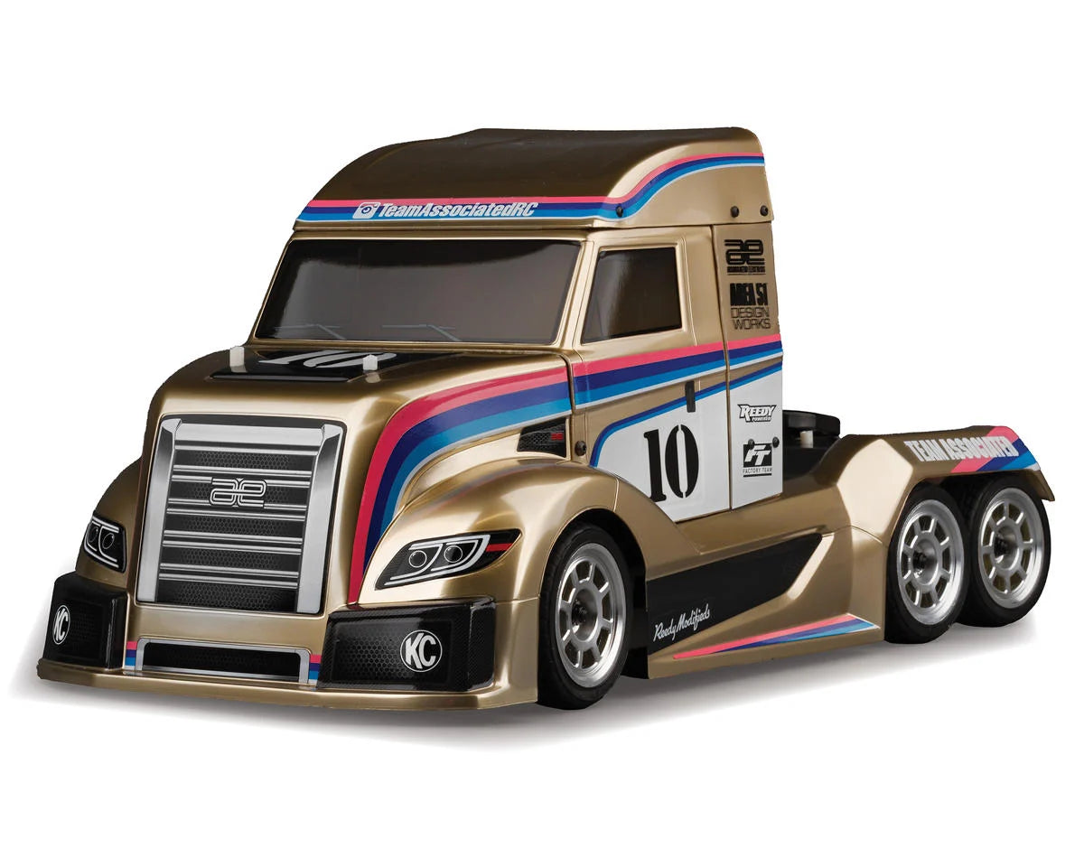 Team Associated RC10 American Custom 6x6 1/10 Electric On-Road Semi-Truck Kit (Metallic Gold Edition) - 30143