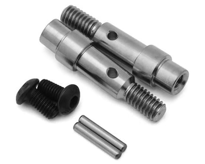 FT RC10B6 Hex Adapter Front Axle Titanium - ASC71181