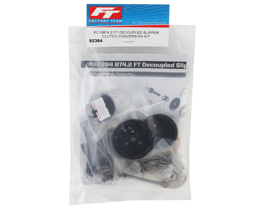 92364 FT RC10B74.2 Decoupled Slipper Clutch Conversion Kit