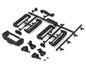 92418 TA RC10B7 Battery Mount, Fan Mount, Servo Mount