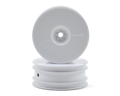 AV1103-W Avid RC 12mm Hex Satellite 2.2" Front Buggy Wheels (White) (2) (B6/RB6/YZ2)