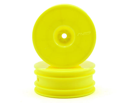 AV1103-Y Avid RC 12mm Hex Satellite 2.2" Front Buggy Wheels (Yellow) (2) (B6/RB6/YZ2)