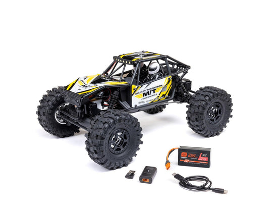 AXI-1750T2 Axial UTB18 Capra 4WS 1/18 RTR 4WD Unlimited Trail Buggy (Yellow) w/2.4GHz Radio, Battery & Charger