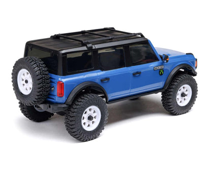 Axial SCX30 Ford Bronco 1/30 4WD RTR Scale Mini Crawler w/2.4GHz Radio, Battery & Charger (Blue) - AXI-2048T1