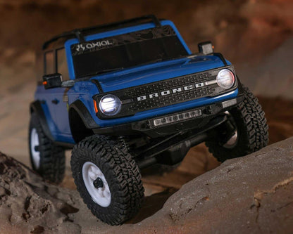 Axial SCX30 Ford Bronco 1/30 4WD RTR Scale Mini Crawler w/2.4GHz Radio, Battery & Charger (Blue) - AXI-2048T1
