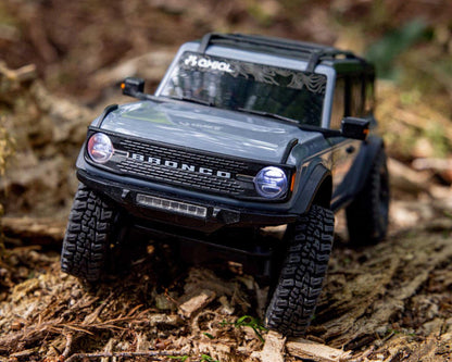 Axial SCX30 Ford Bronco 1/30 4WD RTR Scale Mini Crawler w/2.4GHz Radio, Battery & Charger (Gray) - AXI-2048T2