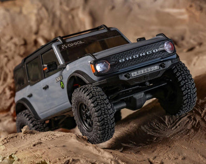 Axial SCX30 Ford Bronco 1/30 4WD RTR Scale Mini Crawler w/2.4GHz Radio, Battery & Charger (Gray) - AXI-2048T2