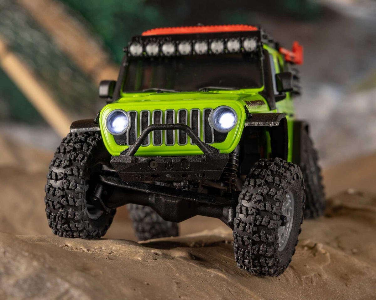 Axial SCX30 Jeep Wrangler JLU 1/30 4WD RTR Scale Mini Crawler w/2.4GHz Radio, Battery & Charger (Green) - AXI-2261T1