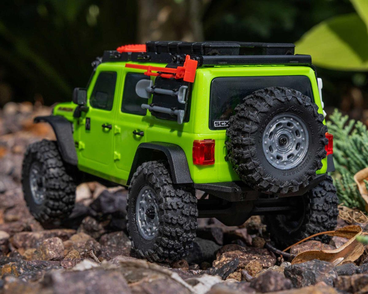 Axial SCX30 Jeep Wrangler JLU 1/30 4WD RTR Scale Mini Crawler w/2.4GHz Radio, Battery & Charger (Green) - AXI-2261T1