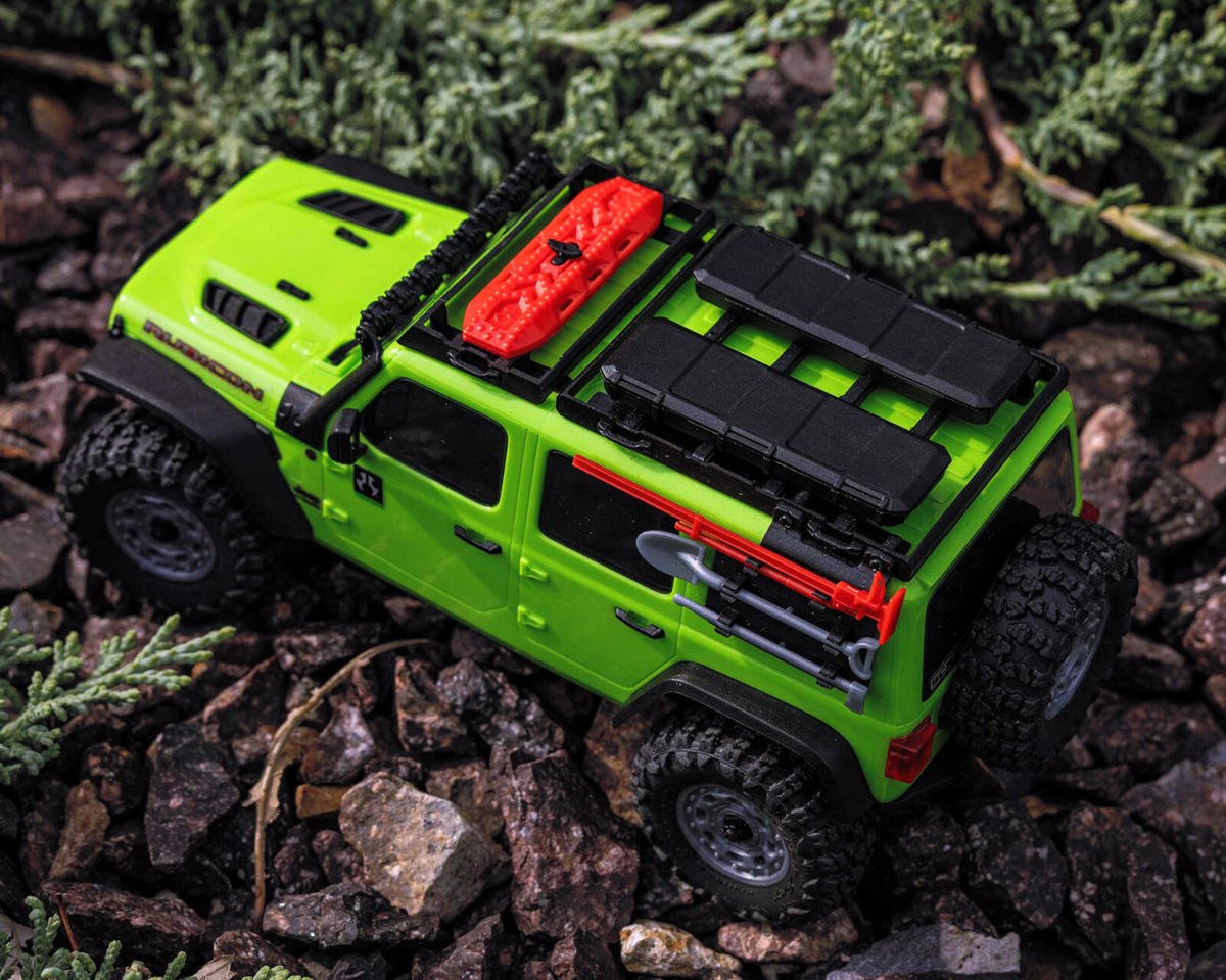 Axial SCX30 Jeep Wrangler JLU 1/30 4WD RTR Scale Mini Crawler w/2.4GHz Radio, Battery & Charger (Green) - AXI-2261T1