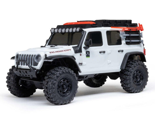 Axial SCX30 Jeep Wrangler JLU 1/30 4WD RTR Scale Mini Crawler w/2.4GHz Radio, Battery & Charger (White) - AXI-2261T2