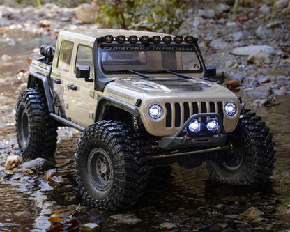 Axial SCX10 III Jeep JT Gladiator 1/10 RTR 4WD Electric Trail Rock Crawler (Tan) w/2.4GHz Radio - AXI-2443T1